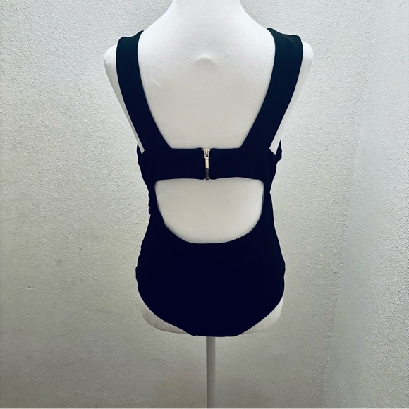 Bebe Black Sleeveless V-Neck Bodysuit Top - Picture 8 of 11